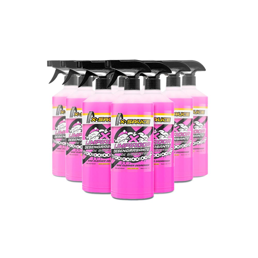 X-SAUCE LIMPIADOR DESENGRASANTE DE BICICLETAS 900 ML (ROSA)