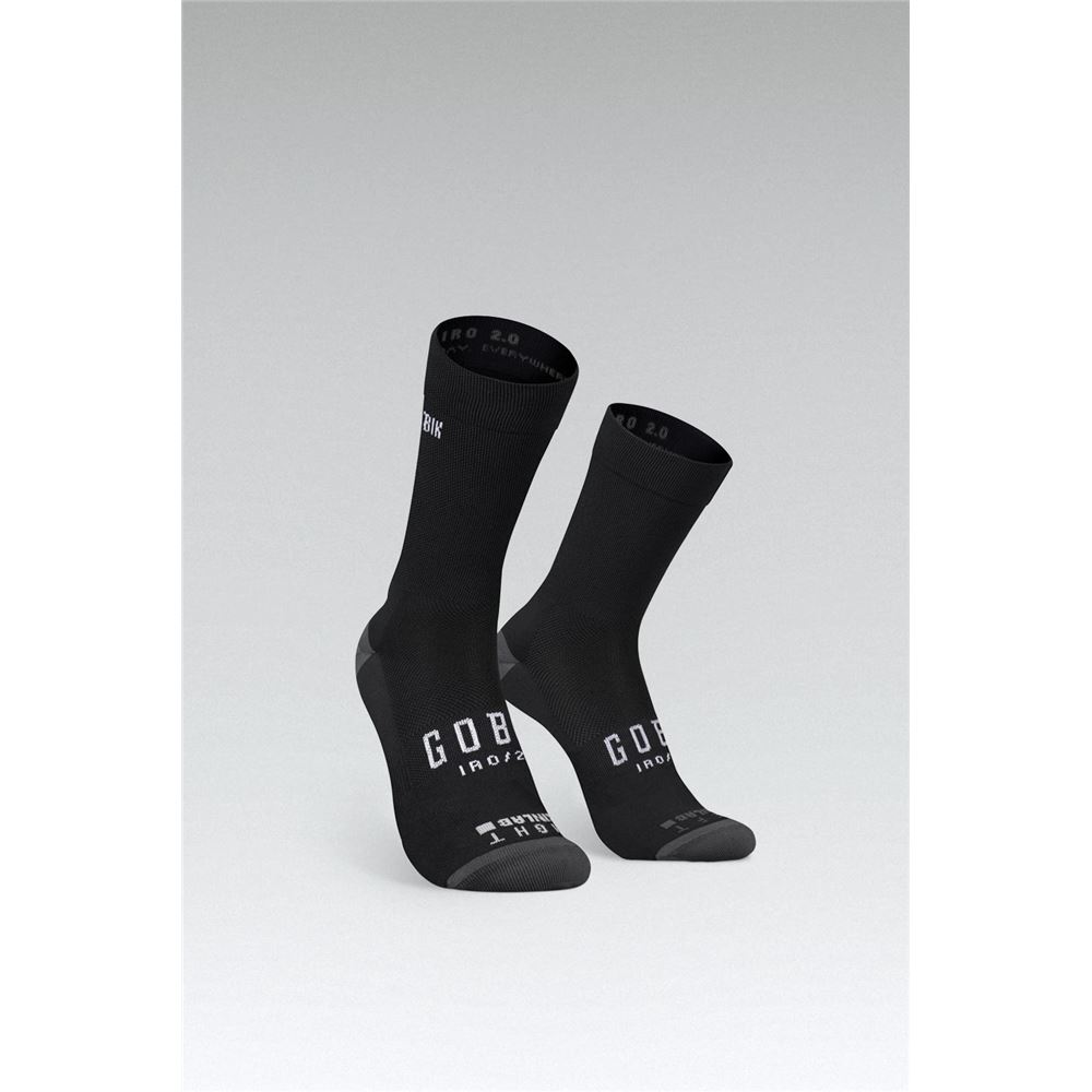 CALCETINES IRO 2.0 UNISEX BLACK LOGO - S/M