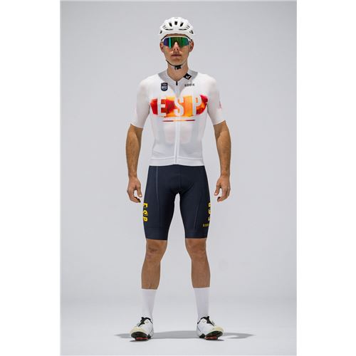 MAILLOT MANGA CORTA CX PRO 4.0 UNISEX CAMPEON ESPAÃ‘A BLANCO