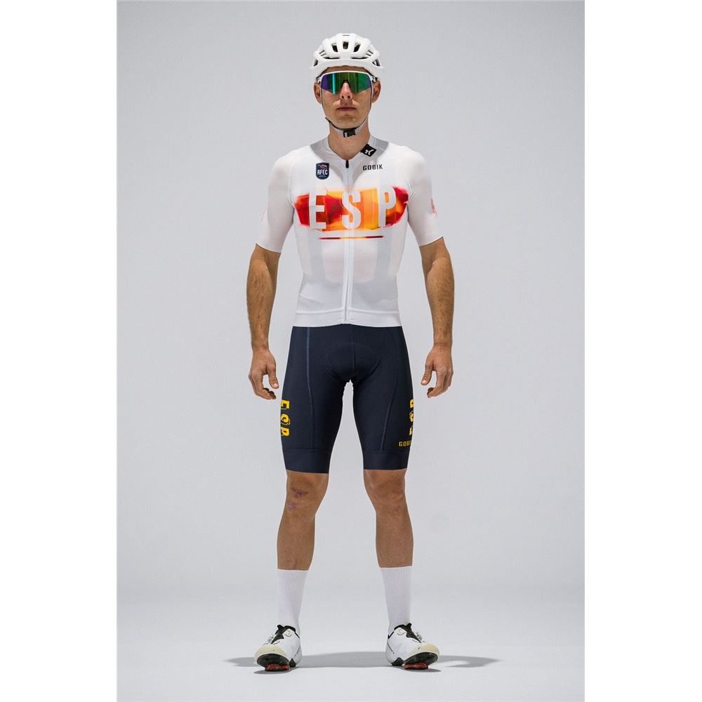 MAILLOT MANGA CORTA CX PRO 4.0 UNISEX CAMPEON ESPAÃ‘A BLANCO