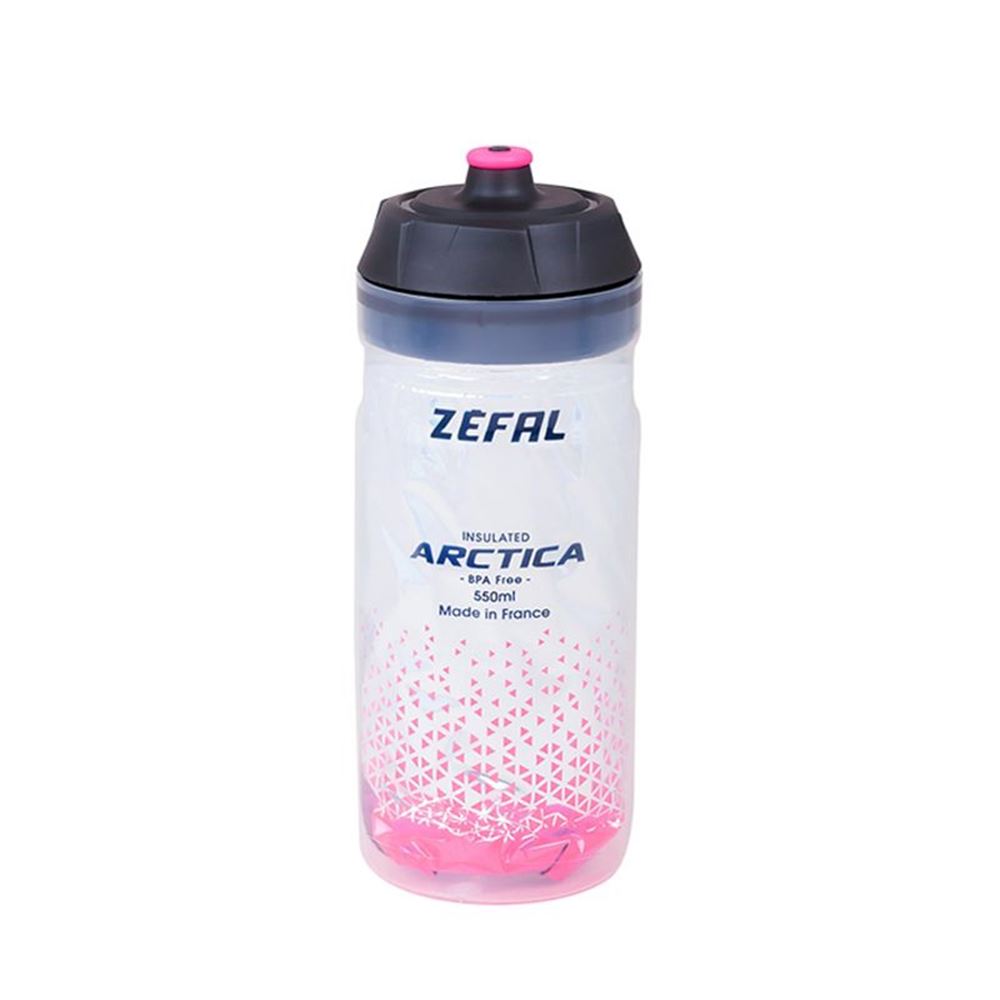 BIDON ZEFAL ISOTHERMO ARCTICA PLATA/ROSA 550ML