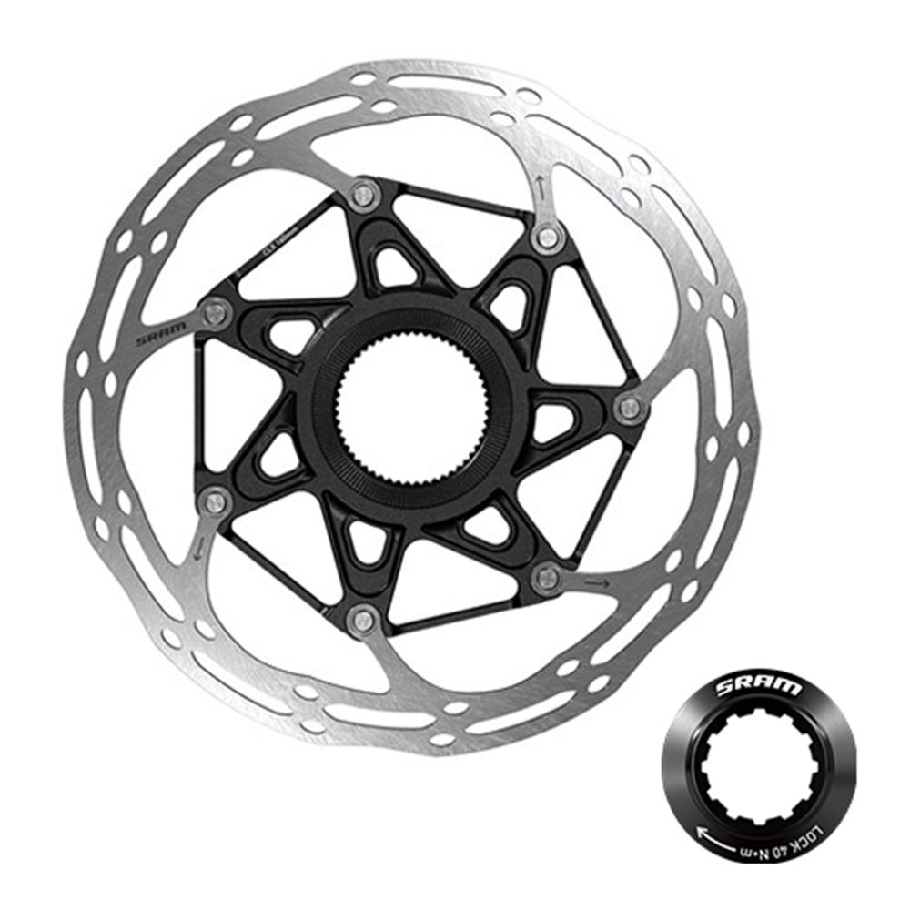 SRM DISCO FRENO CENTERLINE 2PZ 140MM CENTERLOCK BLK (BISELAD